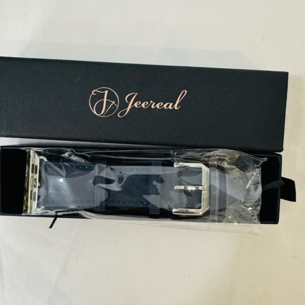 Navy Blue Vintage Leather Watch Strap For iWatch Genuine Top Grain Calf Unisex